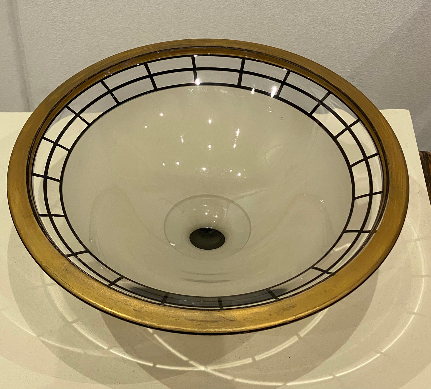 WESTMORELAND AND GLASS Cie, COUPE SUR PIED ART DECO