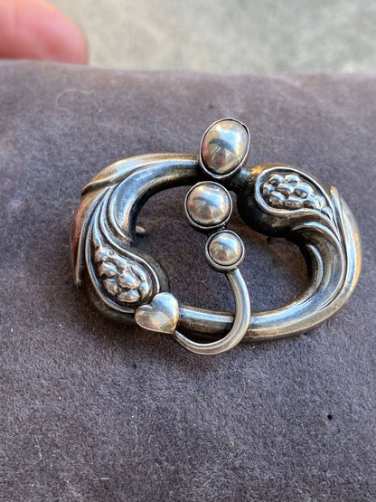 Broche en argent Georg Arthur Jensen
