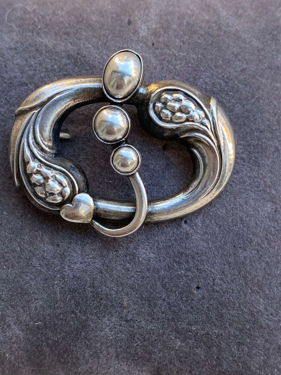 Broche en argent Georg Arthur Jensen