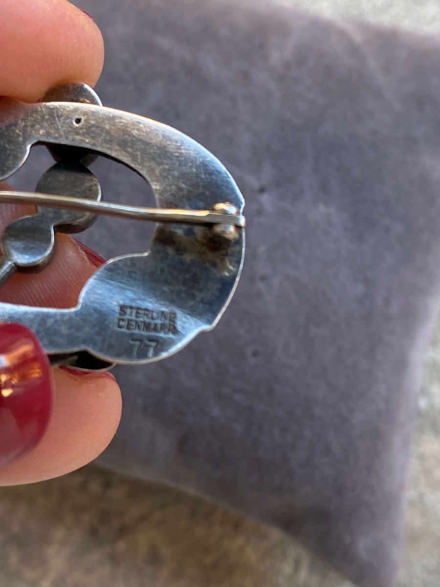 Broche en argent Georg Arthur Jensen
