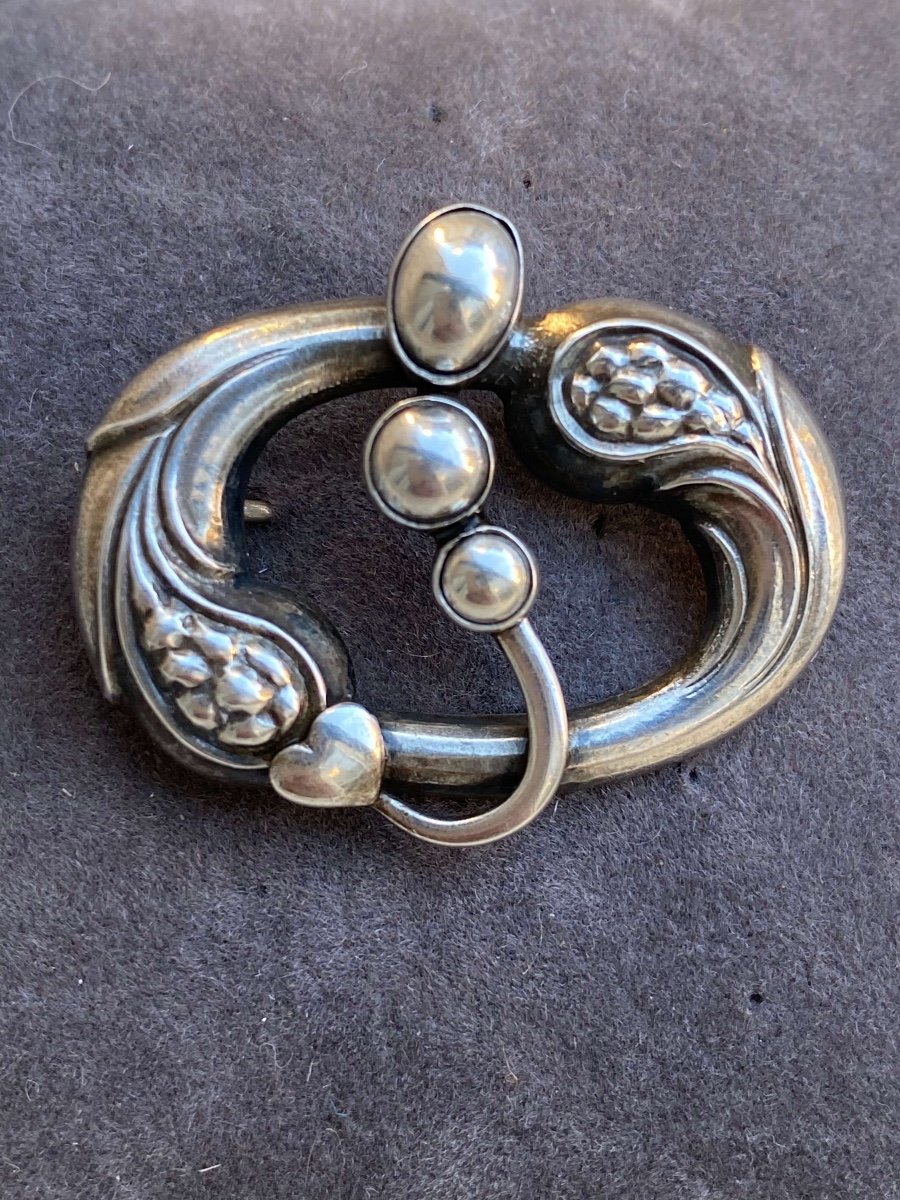 Broche en argent Georg Arthur Jensen