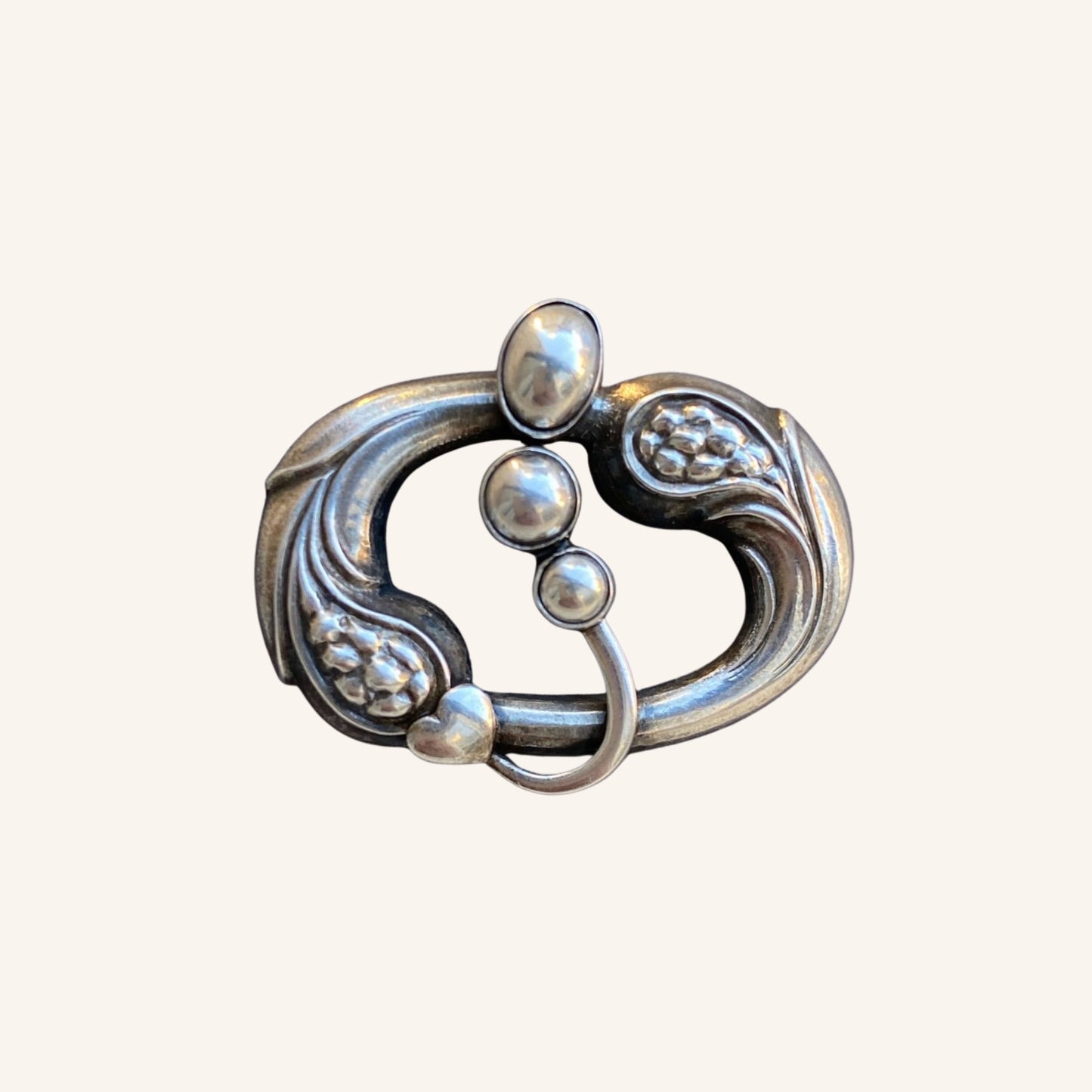 Broche en argent Georg Arthur Jensen