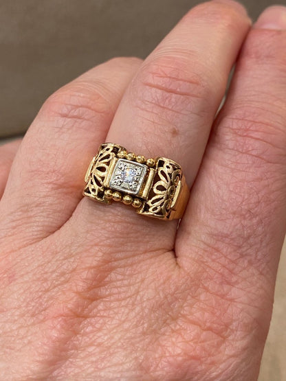 Bague Tank Filigranée