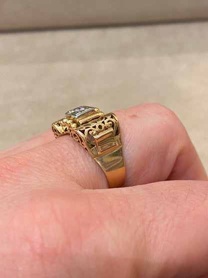 Bague Tank Filigranée