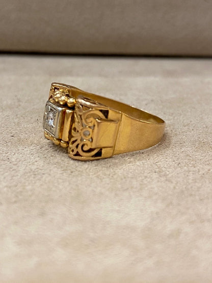 Bague Tank Filigranée