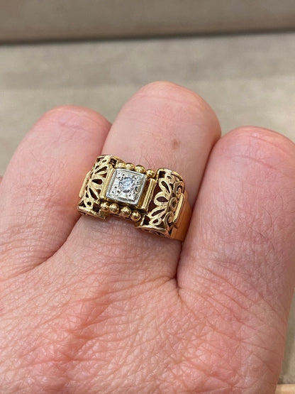 Bague Tank Filigranée