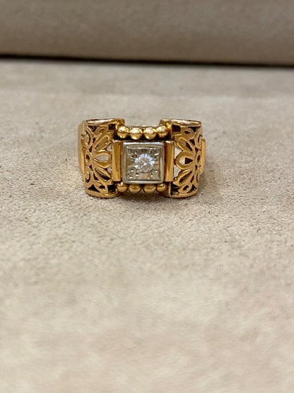 Bague Tank Filigranée