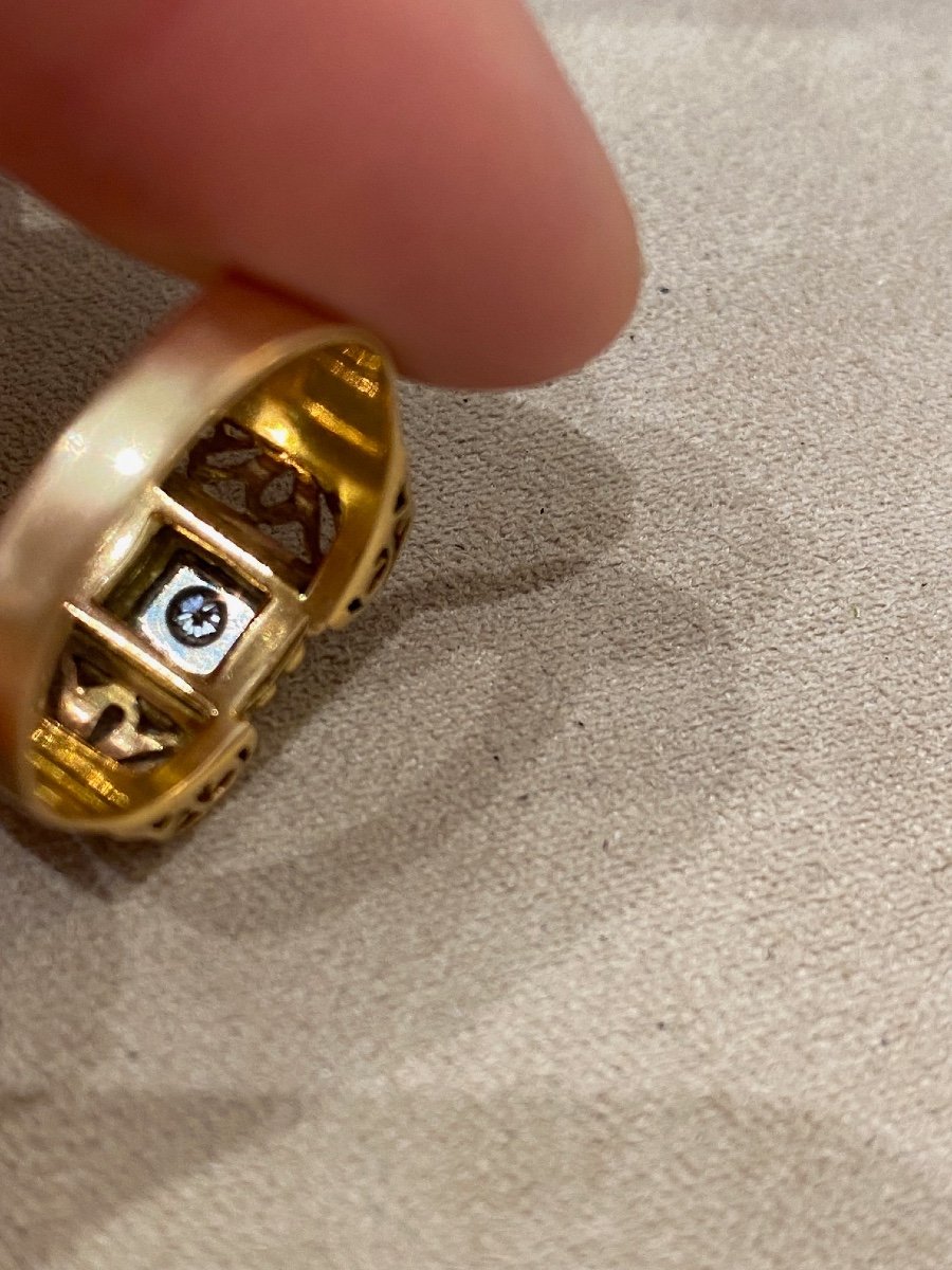 Bague Tank Filigranée