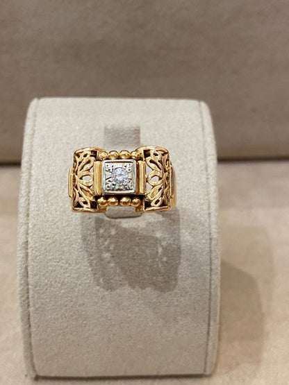 Bague Tank Filigranée