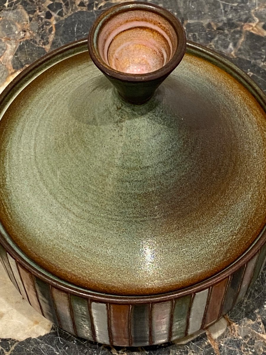 Yvonne & René Maurel, Pyxide En Céramique