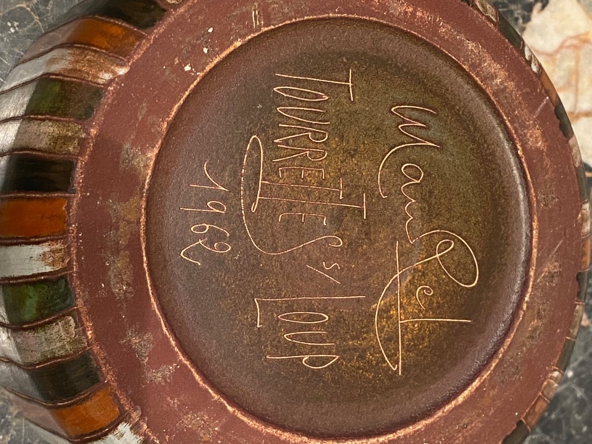 Yvonne & René Maurel, Pyxide En Céramique