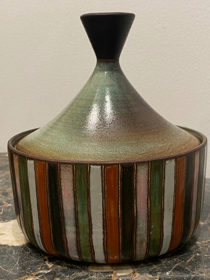 Yvonne & René Maurel, Pyxide En Céramique