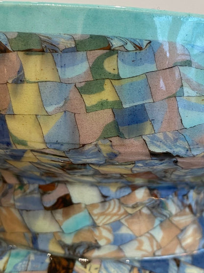 Jean Gerbino (1876-1966), Grand Vase Toupie Turquoise