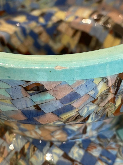 Jean Gerbino (1876-1966), Grand Vase Toupie Turquoise