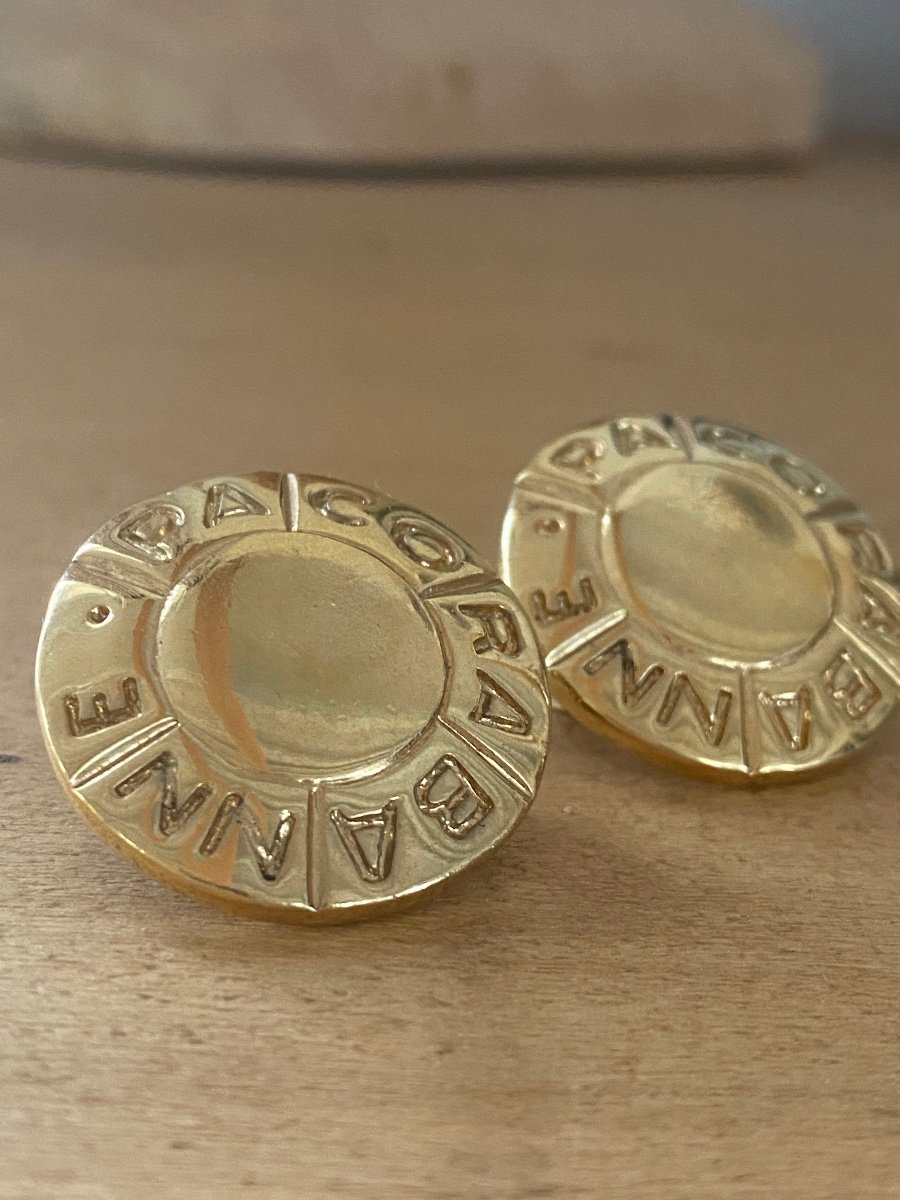 Paco Rabanne, Boucles d'Oreilles Vintage