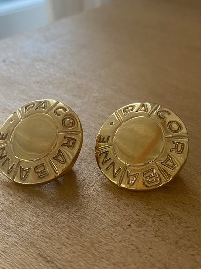 Paco Rabanne, Boucles d'Oreilles Vintage