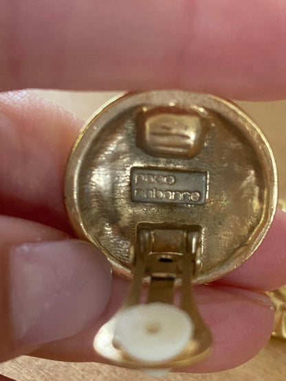 Paco Rabanne, Boucles d'Oreilles Vintage