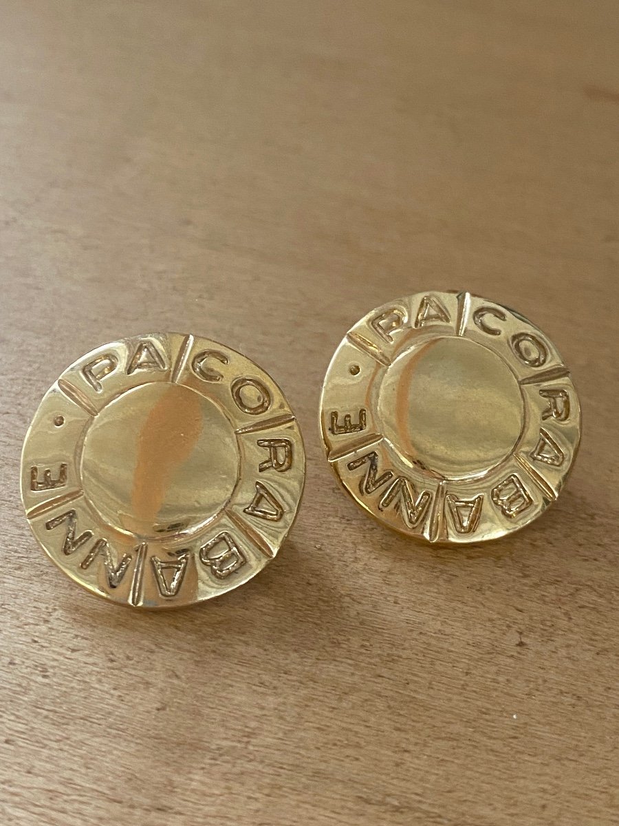 Paco Rabanne, Boucles d'Oreilles Vintage