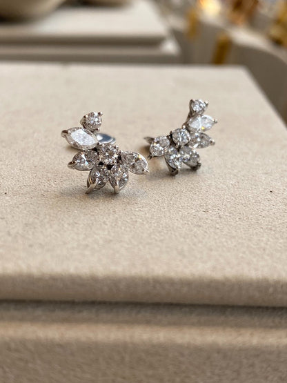 Boucles d'Oreilles Jetée De Diamants