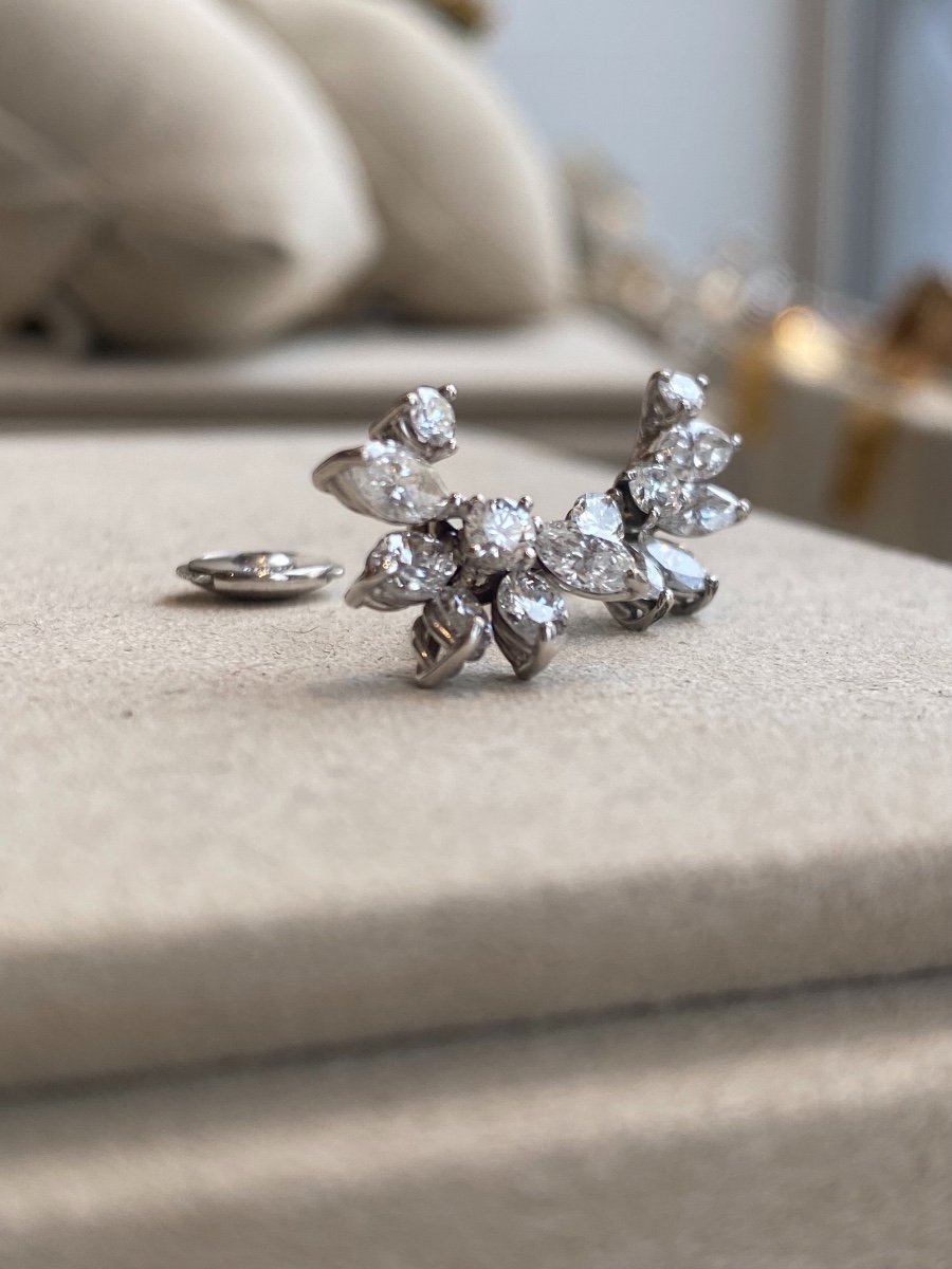 Boucles d'Oreilles Jetée De Diamants