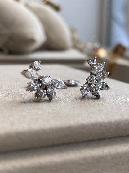 Boucles d'Oreilles Jetée De Diamants