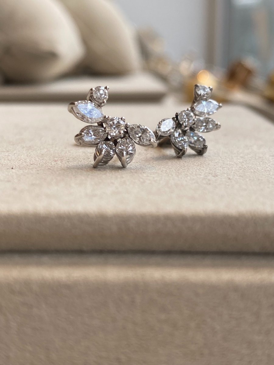 Boucles d'Oreilles Jetée De Diamants