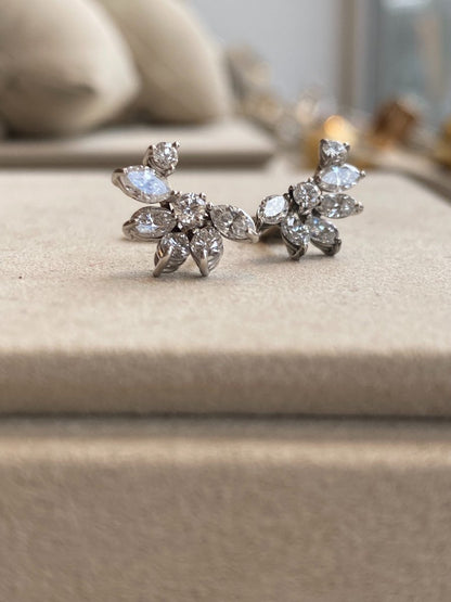 Boucles d'Oreilles Jetée De Diamants