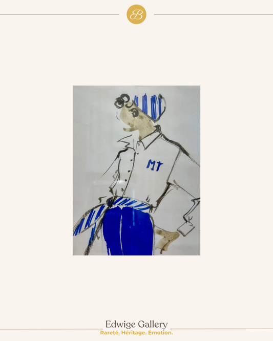 ATELIER BALMAIN (ATTRIBUE A), CROQUIS DE MODE