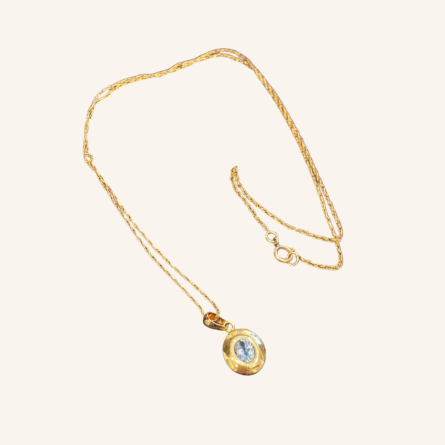 Pendentif aigue-marine