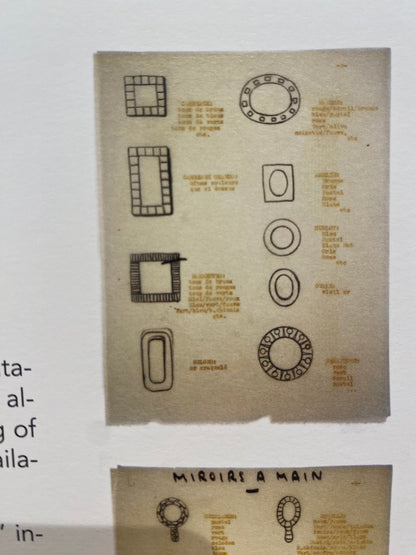 Mithé Espelt (1923-2020), Miroir "carreaux" Tons d'Automne