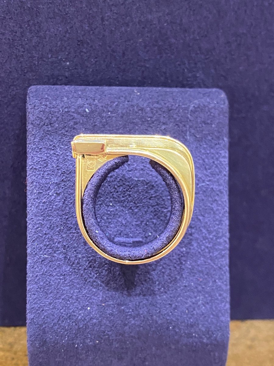Janine Renard, Modernist Baguette Diamond Ring