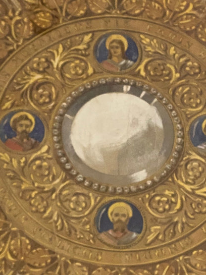 Ostensoir, Gouaché dans le goût de Placide Poussielgue-Rusand (1824-1889)