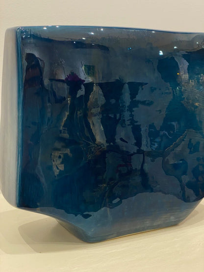 Max Idlas (1932-2020), Blue Ceramic Vase