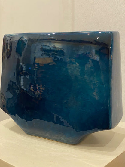 Max Idlas (1932-2020), Blue Ceramic Vase