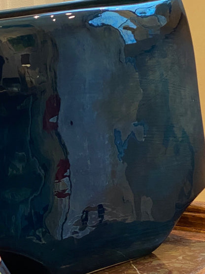 Max Idlas (1932-2020), Blue Ceramic Vase