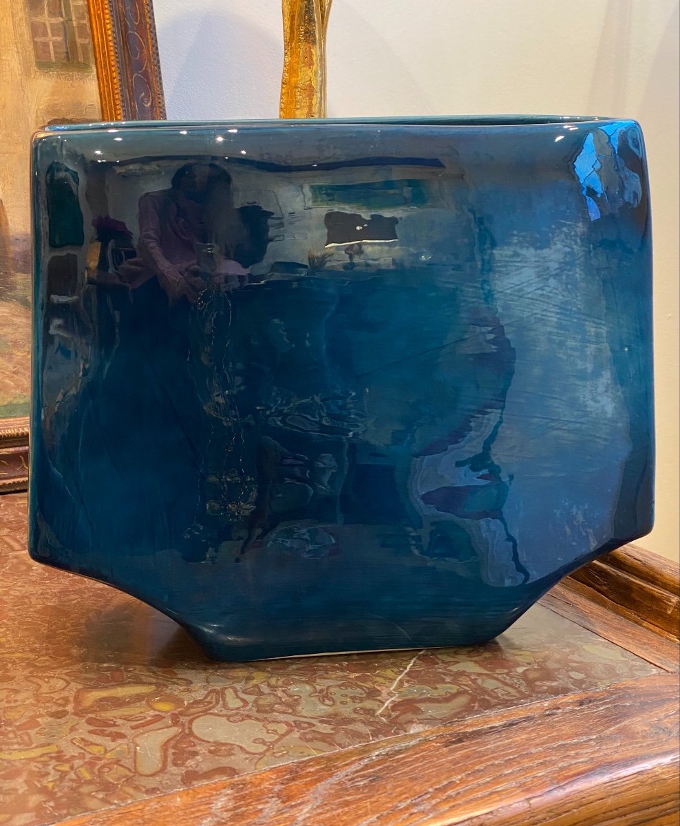 Max Idlas (1932-2020), Blue Ceramic Vase