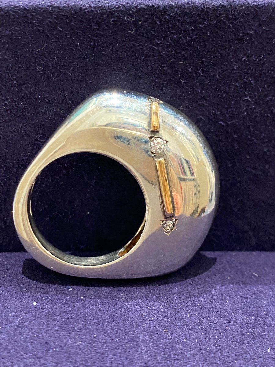Janine Renard (1947), Large Modernist Domed Ring