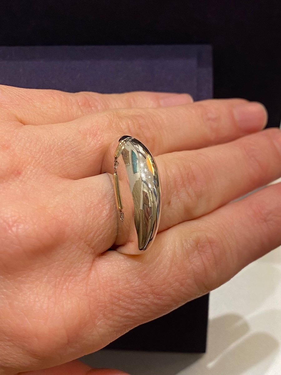 Janine Renard (1947), Large Modernist Domed Ring