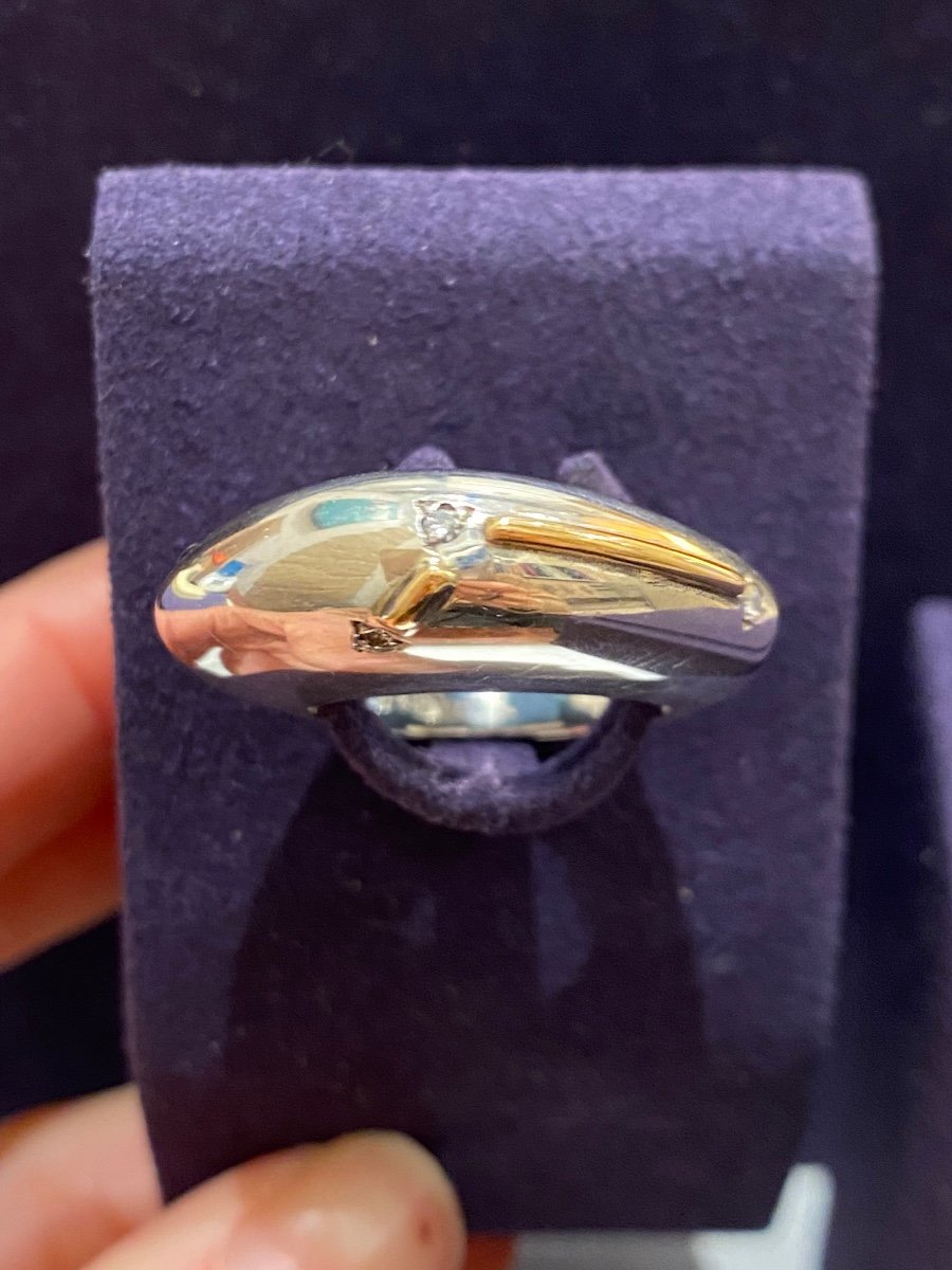 Janine Renard (1947), Large Modernist Domed Ring