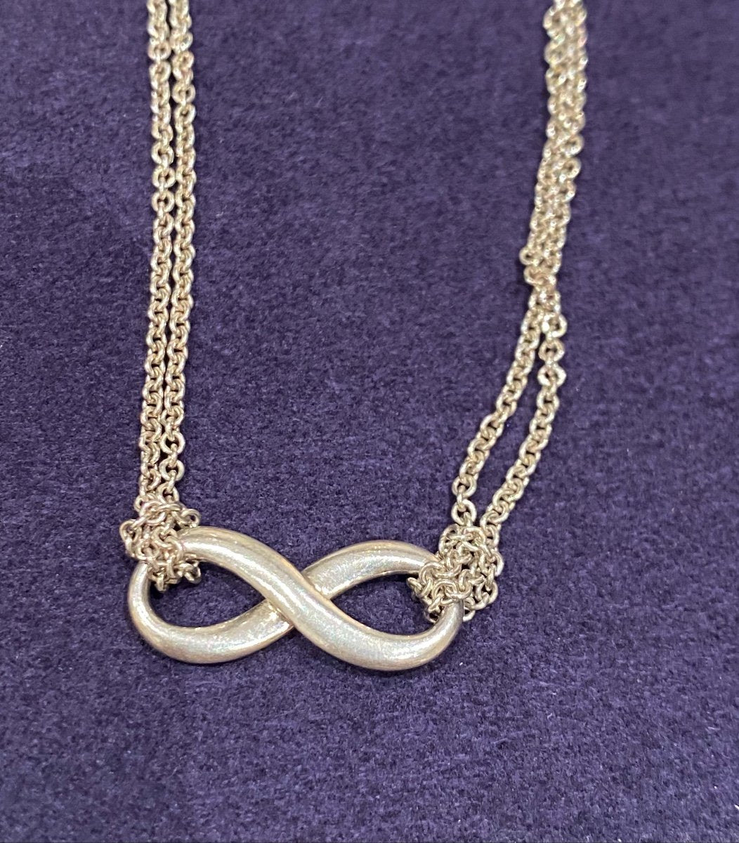 Tiffany & Co, Collier Argent Infinity