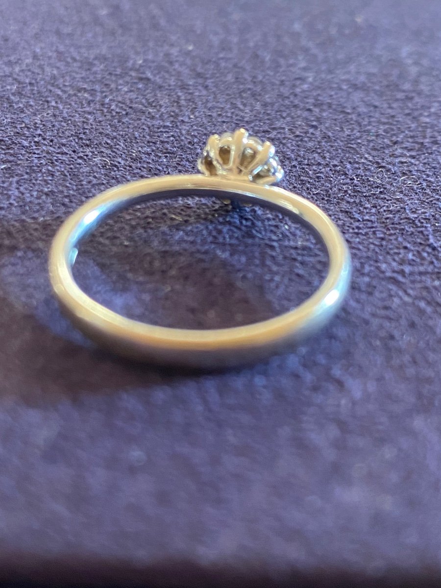 White Gold Daisy Diamond Ring