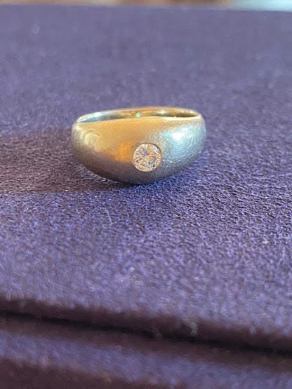 Jonc anglais En Or Et Diamant