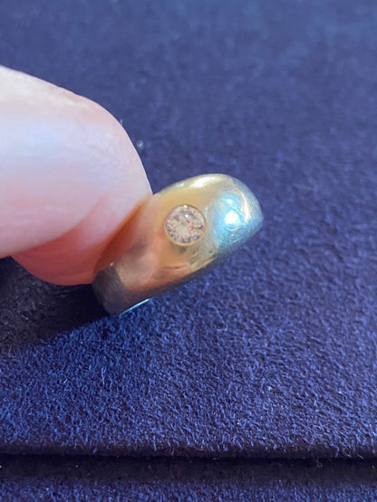 Jonc anglais En Or Et Diamant