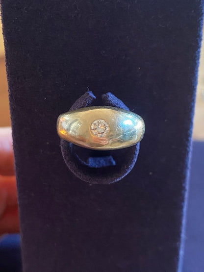 Jonc anglais En Or Et Diamant