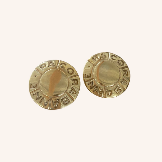 Paco Rabanne, Boucles d'Oreilles Vintage