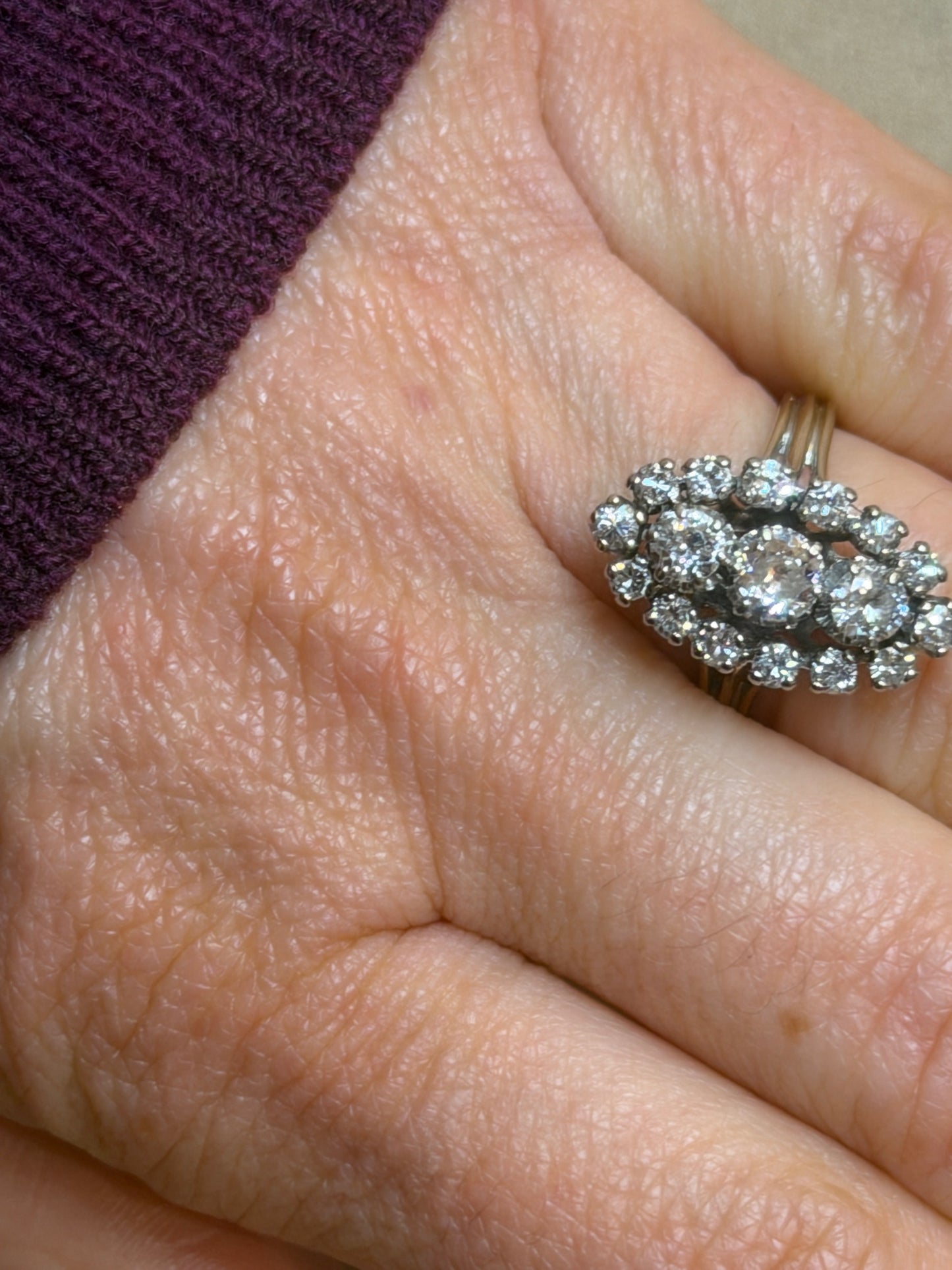 BAGUE MARQUISE DIAMANTS