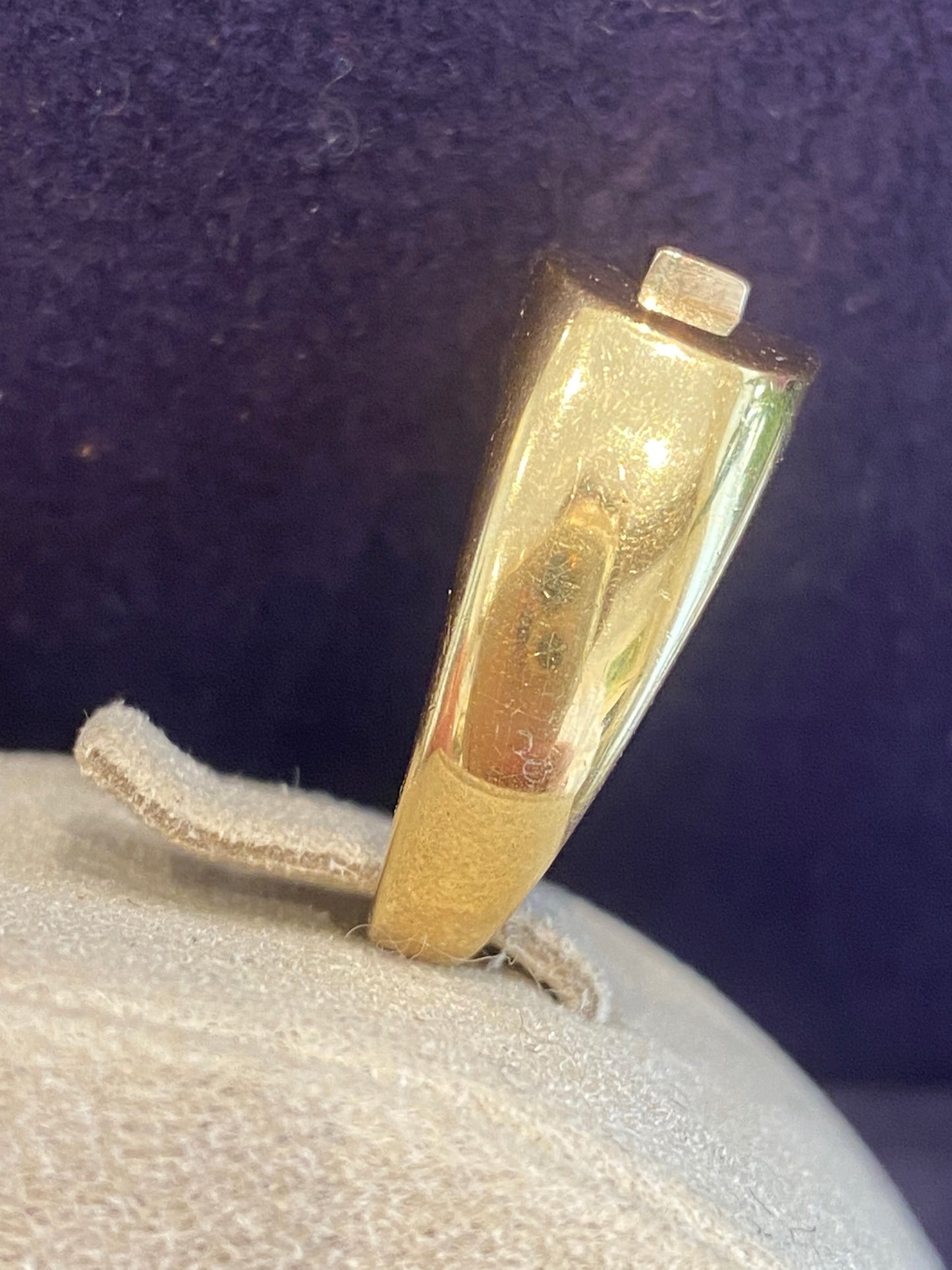 BAGUE MODERNISTE OR & DIAMANTS