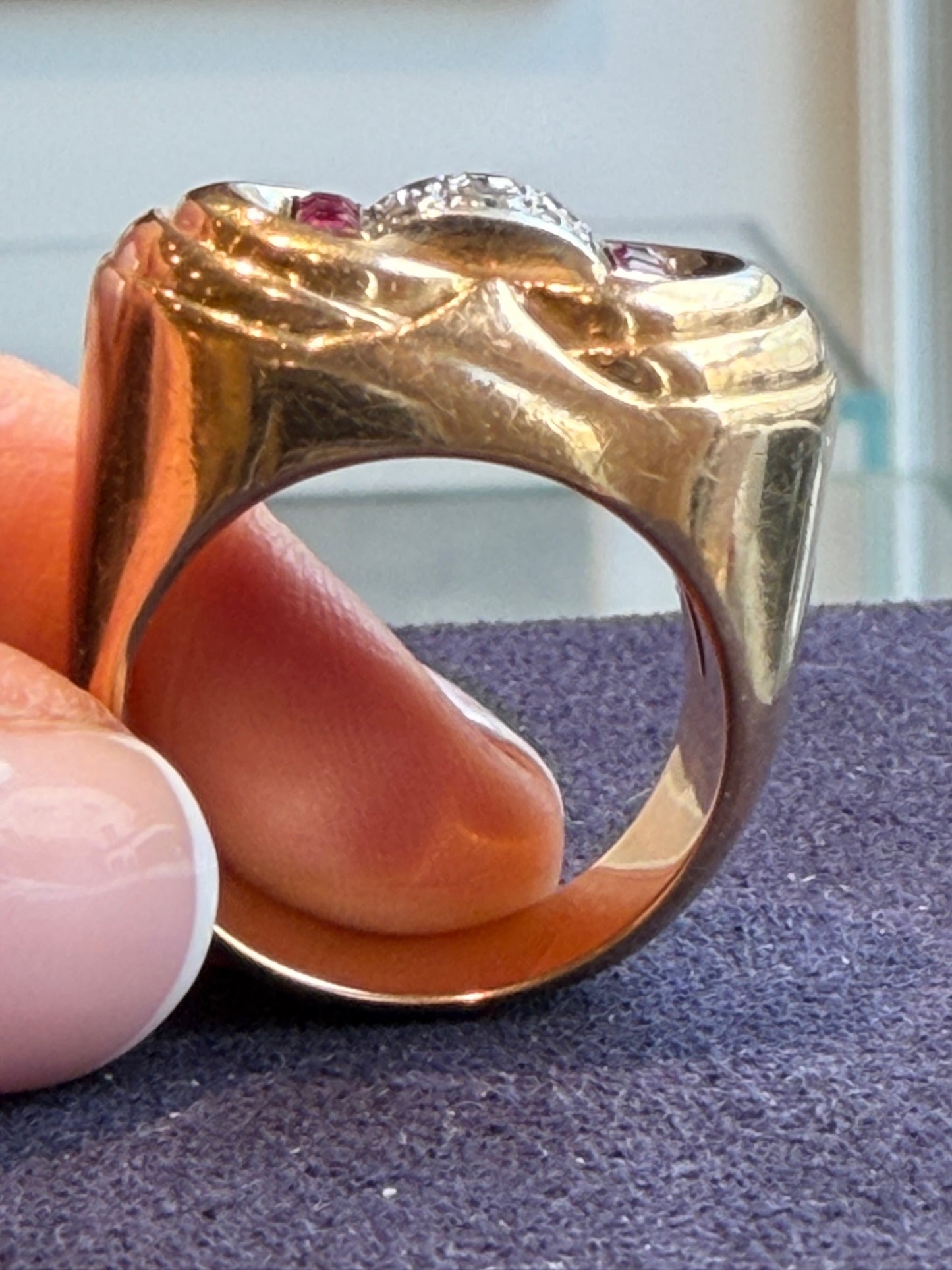 BAGUE TANK MODELE DIT "A PONT"