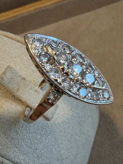 BAGUE MARQUISE DIAMANTS