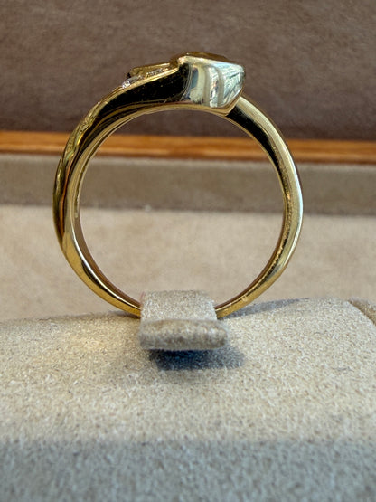 BAGUE TOI & MOI SAPHIR BLEU SAPHIR JAUNE